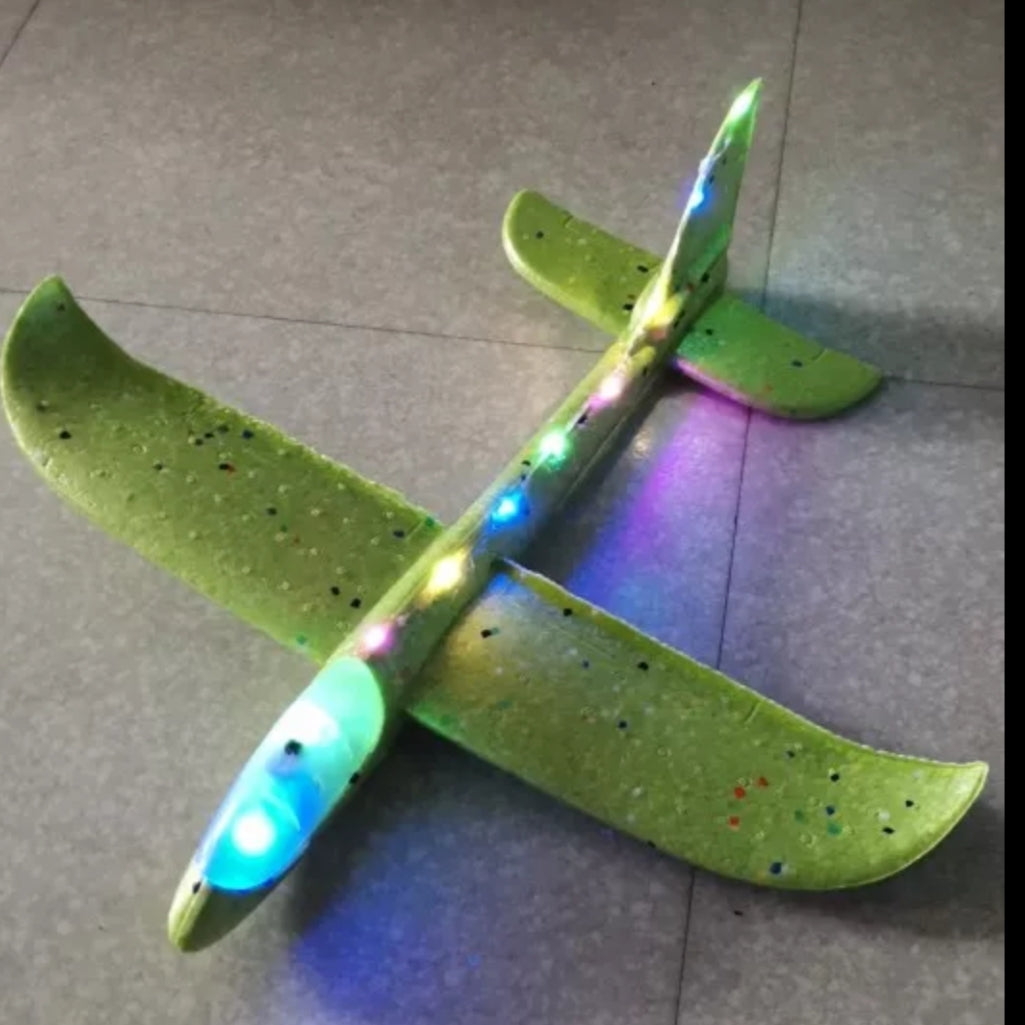 Avion planeur lumineux
