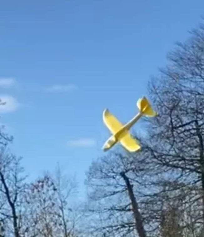 Avion planeur lumineux